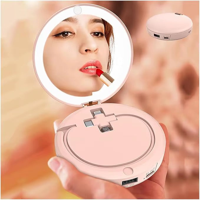 L'Essentiel 3 en 1 : Chauffe-mains, Batterie 5000 mAh & Miroir Lumineux