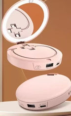 L'Essentiel 3 en 1 : Chauffe-mains, Batterie 5000 mAh & Miroir Lumineux